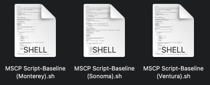 A script for each OS